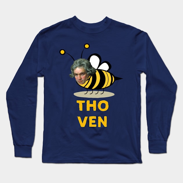 Bee-thoven Long Sleeve T-Shirt by Guastevi